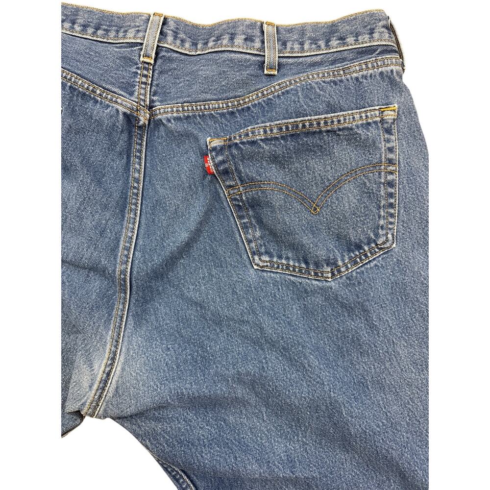 Vintage 1998 Levi’s 501 button fly made in USA denim blue jean 41x30 - Picture 7 of 9